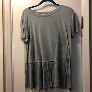 Cotton Peplum T Shirt